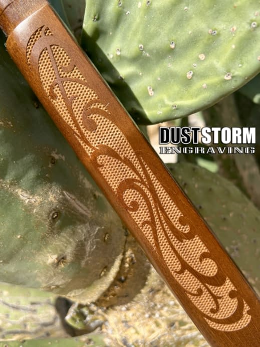 Custom Laser Engraved 10/22 LR Ruger Rifle Stock
