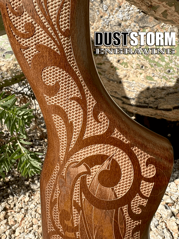 Custom Laser Engraved 10/22 LR Ruger Rifle Stock