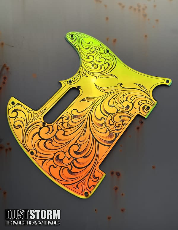 Telecaster 8 Hole Pickguard Acrylic Iridescent Gold Mirror Guitar Scratch Plate for Fender American/Mexican Standard Tele Cut for Modern Style Parts - Image 3