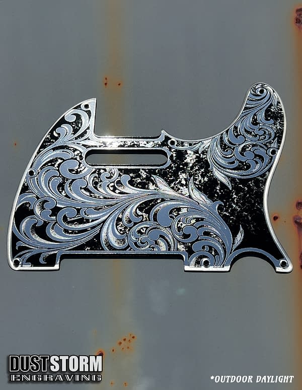 Telecaster 8 Hole Pickguard Acrylic Silver Mirror Guitar Scratch Plate for Fender American/Mexican Standard Tele Cut for Modern Style Parts - Image 2