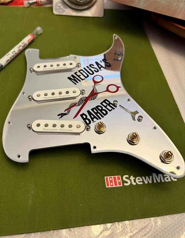 Custom Engraved Pickguards Color Mirror Acrylic - Image 7