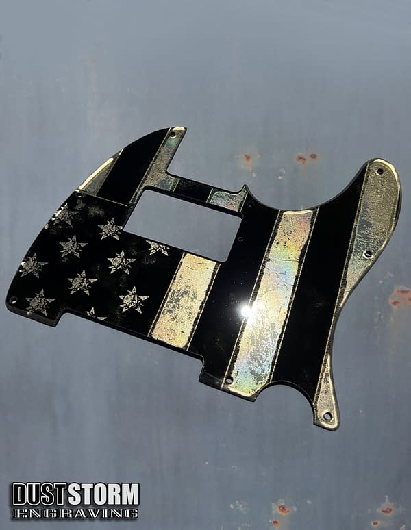 Custom Engraved Pickguards Color Mirror Acrylic - Image 6