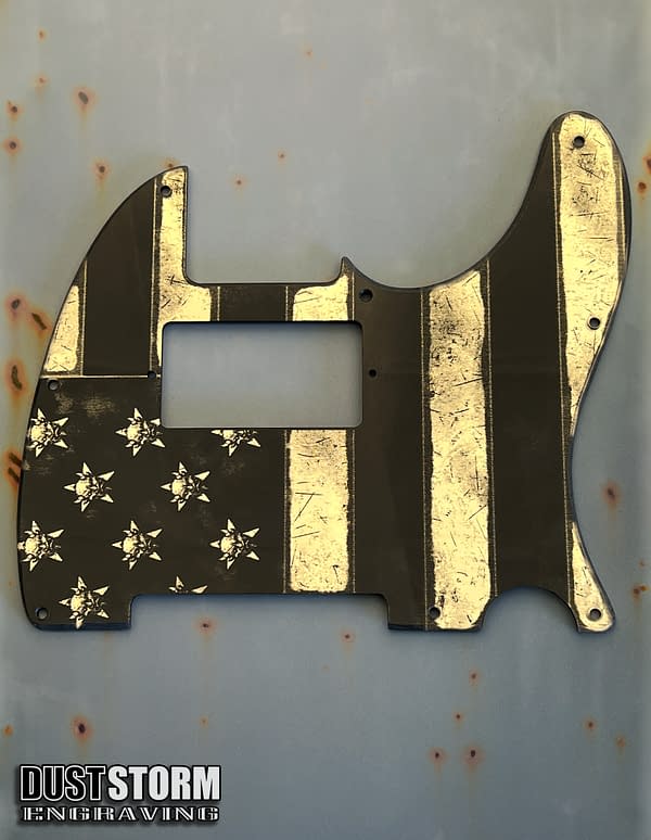 Custom Engraved Pickguards Color Mirror Acrylic - Image 5