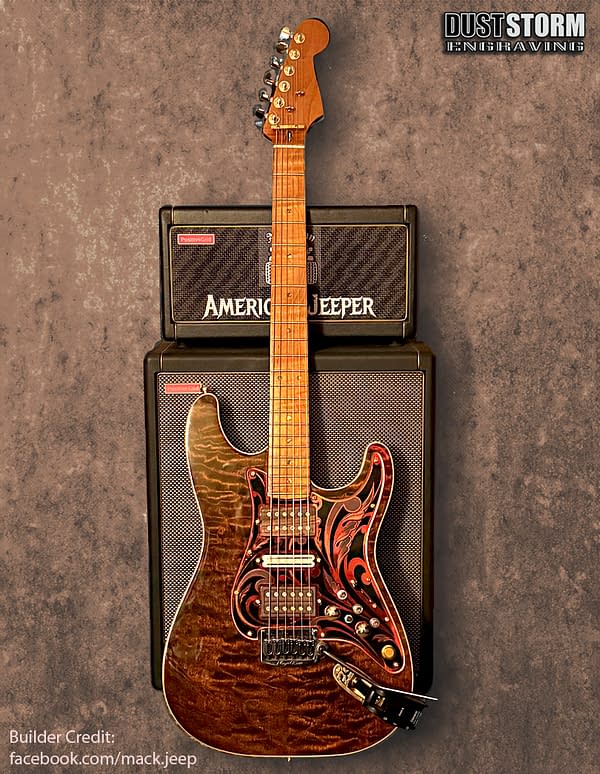 Custom Engraved Pickguards Color Mirror Acrylic - Image 11