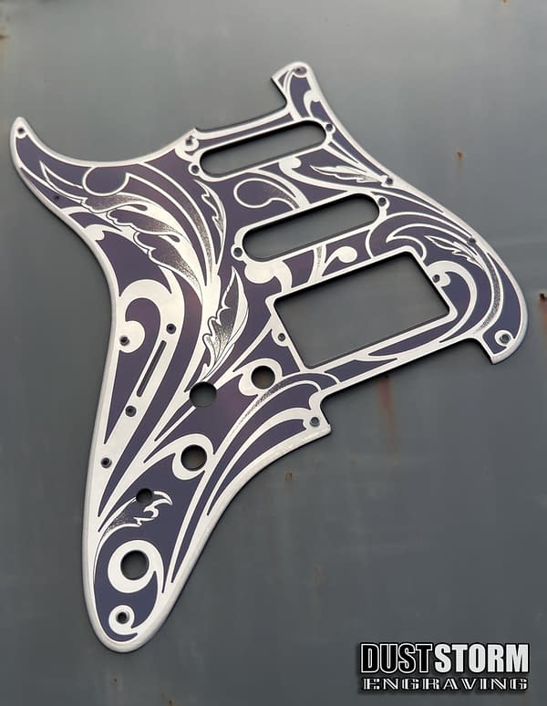 Custom Engraved Pickguards Color Mirror Acrylic - Image 14