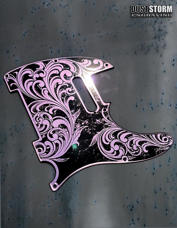 Telecaster 8 Hole Pickguard Acrylic Lavender Mirror Guitar Scratch Plate for Fender American/Mexican Standard Tele Cut for Modern Style Parts
