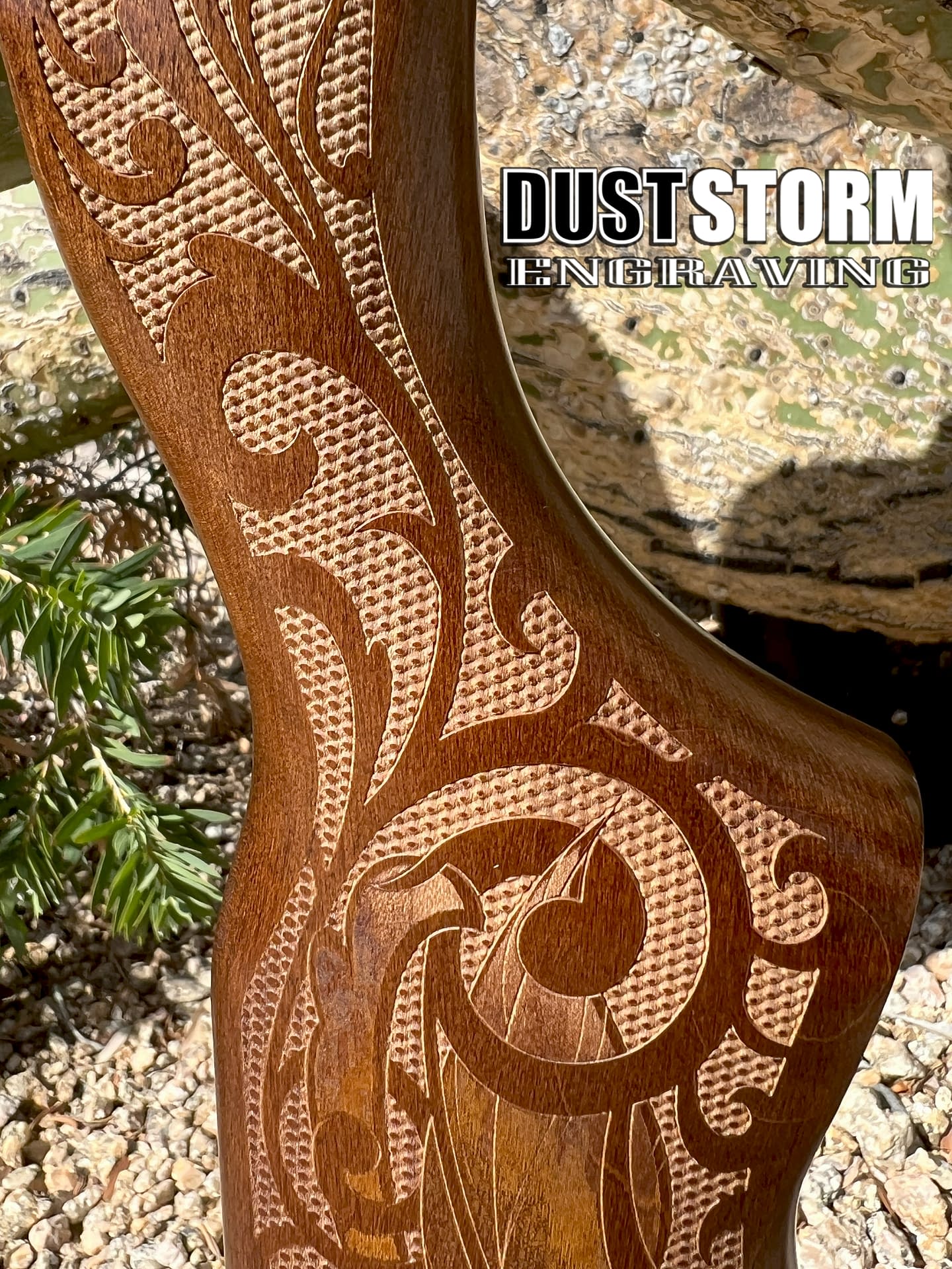 Wood Gunstocks Custom Laser Engraved 10/22 LR Ruger Rifle Stock